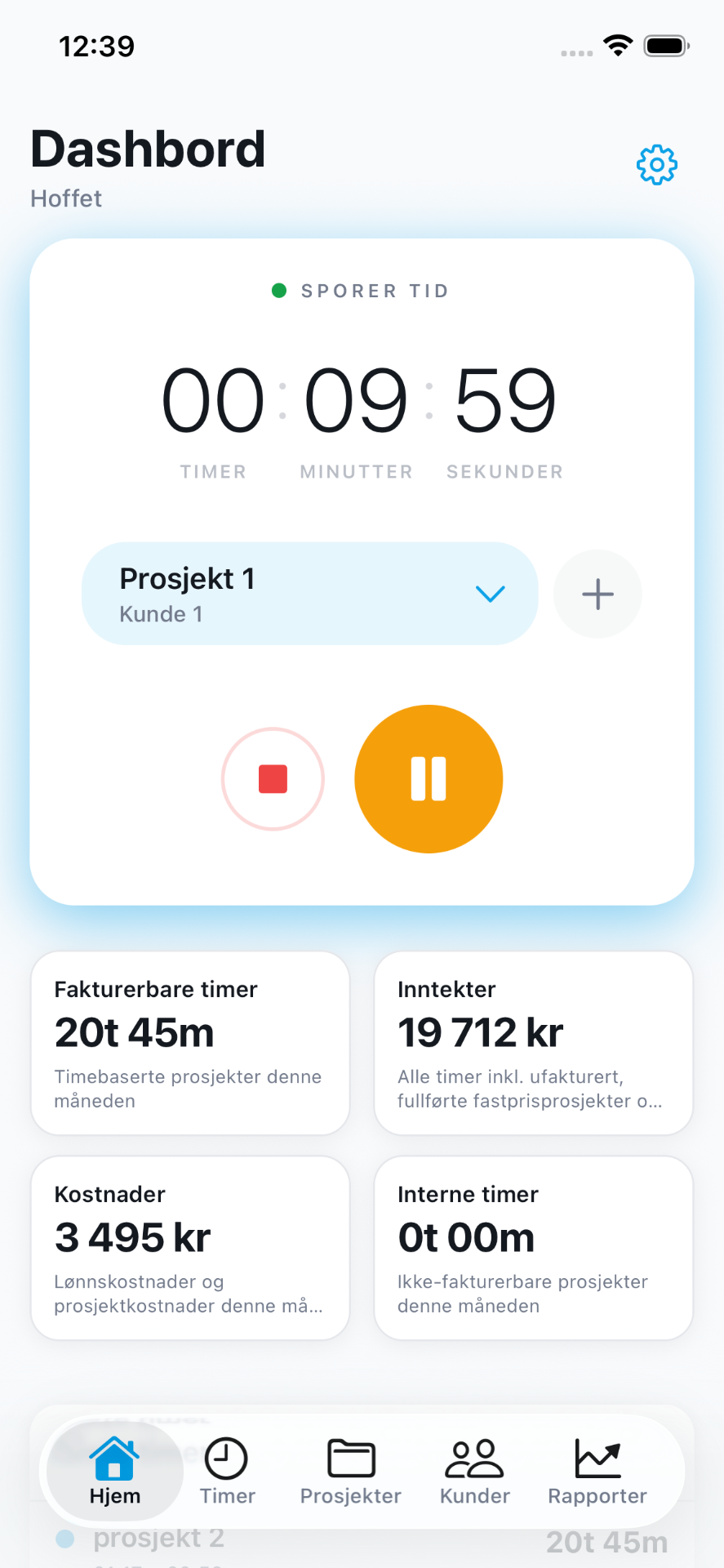 Timero på mobil